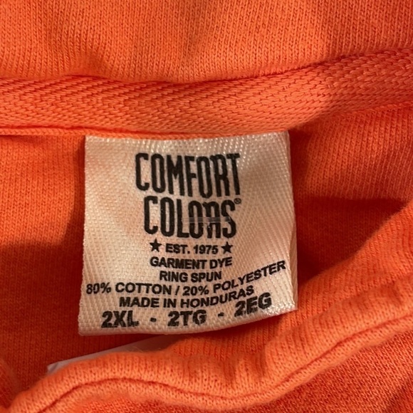 COMFORT COLORS Quarter Zip Sweatshirt with Ribbed Cuffs and Waistband 2XL NEW - Picture 6 of 10